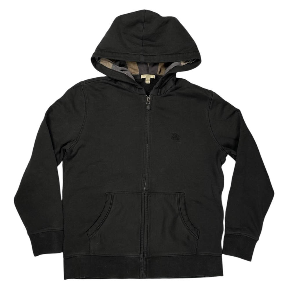 Burberry Brit Claredon Full-Zip Hoodie - Black Nova Check Lining size XXL